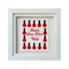 Lilly Loves Better Late Than Ugly Embroidered Poster In Red