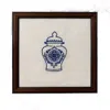 Lilly Loves Blue Embroidered Ginger Jar Artwork Number Four