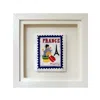 Lilly Loves Blue / Gold / Red Paris Embroidered Stamp Artwork