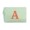 Lilly Loves Green A Alphabet Cosmetic Bag In Green
