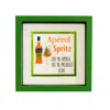 Lilly Loves Green Aperol Spritz Cocktail Embroider Wall Print