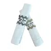 Lilly Loves Green / Black Scallop Edge Napkin Rings Please Leave By Nine