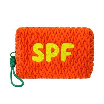Lilly Loves Orange Spf Puffy Travel Bag