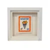 Lilly Loves Orange Whitby, England Inspired Postage Stamp Wall Art In Orange