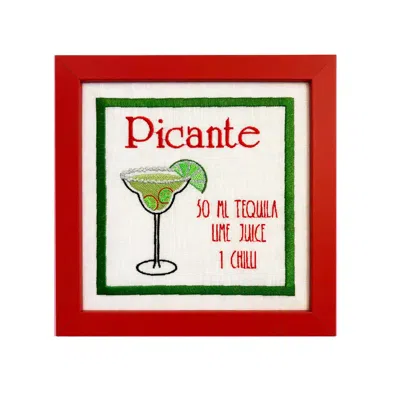 Lilly Loves Picante Cocktail Embroidered Poster