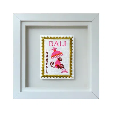 Lilly Loves Pink / Purple / Gold Bali Inspired Stamp Embrodiered Artwork