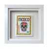 Lilly Loves Pink / Purple Mexico Stamp Embroidered Artwork
