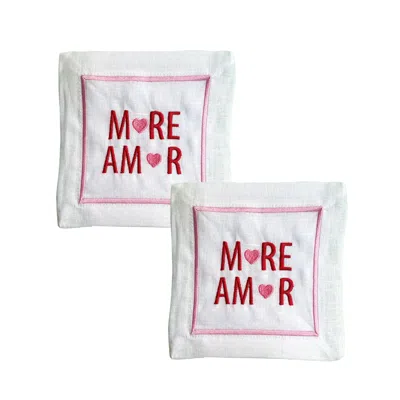 Lilly Loves Pink / Purple More Amor Cocktail Napkins