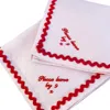 Lilly Loves Pink / Purple Pink Linen Napkins, Please Leave By