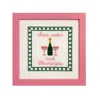 Lilly Loves Pink / Purple Save Water Drink Champagne Embroidered Artwork Print