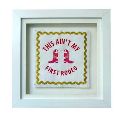 Lilly Loves Pink / Purple This Ain't My First Rodeo Framed Artwork