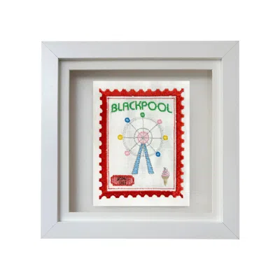 Lilly Loves Red Blackpool Stamp Embroidery Artwork