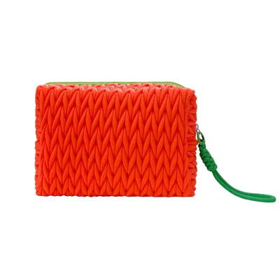 Lilly Loves Squishy Orange Make Up Bag