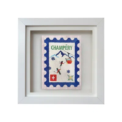 Lilly Loves White Champery Embroidered Stamp Artwork