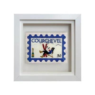Lilly Loves White Courchevel Embroidered Stamp Artwork