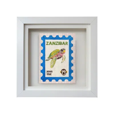 Lilly Loves White Zanzibar Embroidered Stamp Artwork