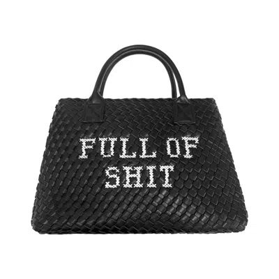 Lilly Loves Women's Black & White Vegan Full Of Shit