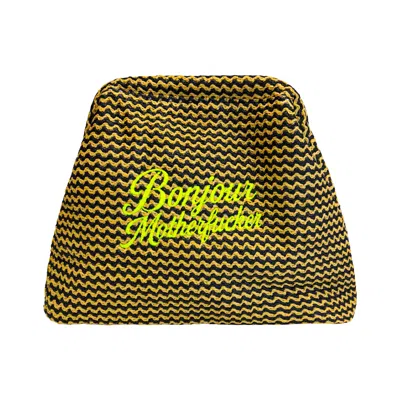 Lilly Loves Women's Black Clutch Bonjour Mother Fucker