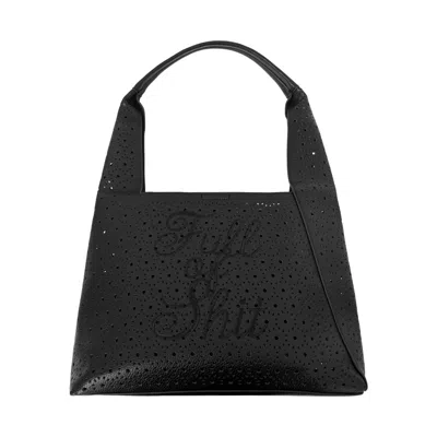Lilly Loves Women's Black Cut Out Hand Bag