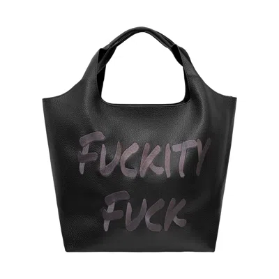 Lilly Loves Women's Black Fuckity Fuck Vegan Bag