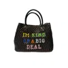 Lilly Loves Women's Black I'm Kind Of A Big Deal Handbag In Black