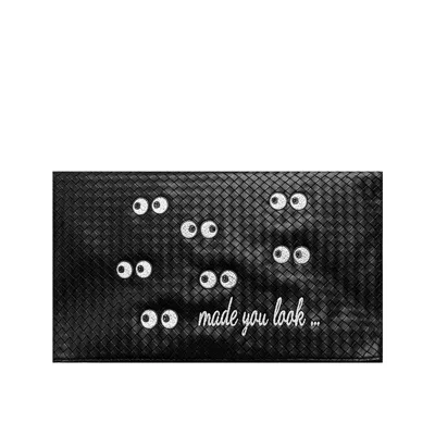 Lilly Loves Women's Black Made You Look Oversized Folded Clutch Bag
