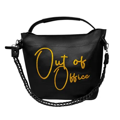 Lilly Loves Women's Black Out Of Office Chain Bag