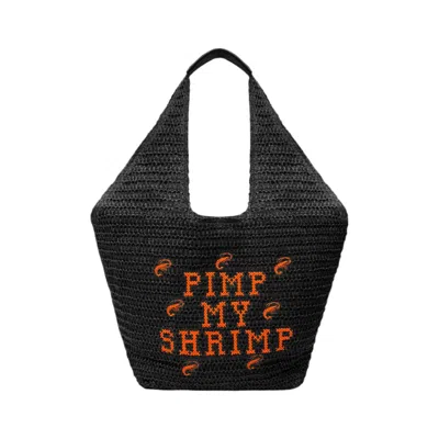 Lilly Loves Women's Black Pimp My Shrimp Oversizes Beach Bag In Red