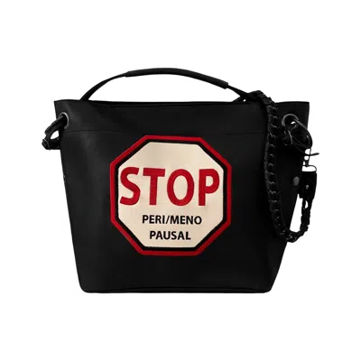 Lilly Loves Women's Black Stop Peri Meno Pausal Handbag