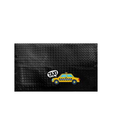 Lilly Loves Women's Black Taxi Oversized Folded Clutch Bag