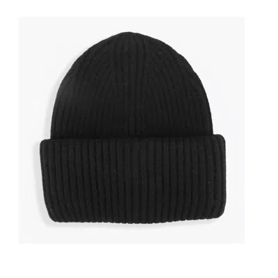 Lilly Loves Women's Black Wool Beanie Hat