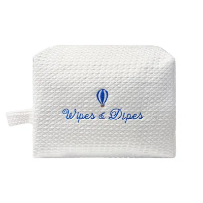 Lilly Loves Women's Blue Balloon Wipes And Dipes Pouch