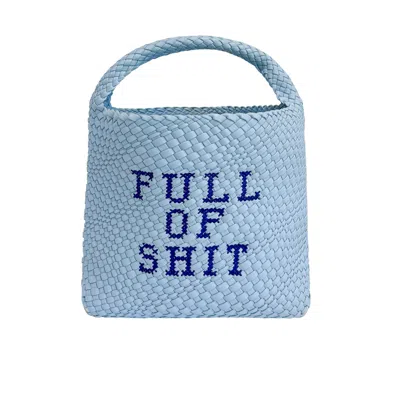 Lilly Loves Women's Blue Bucket Embroidered Bag