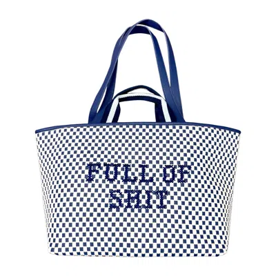 Lilly Loves Women's Blue Navy Full Of Shit Bag
