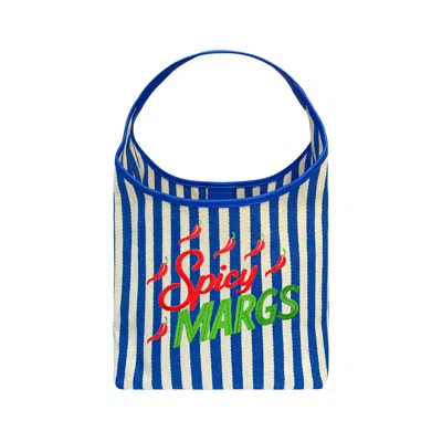 Lilly Loves Women's Blue Spicy Margs Striped Bag
