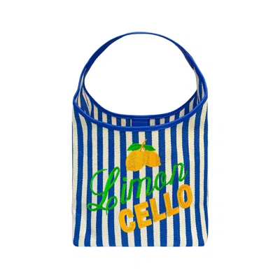 Lilly Loves Women's Blue Stripe Limoncello Handbag