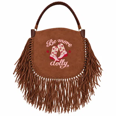 Lilly Loves Women's Brown Be More Dolly Tassel Handbag