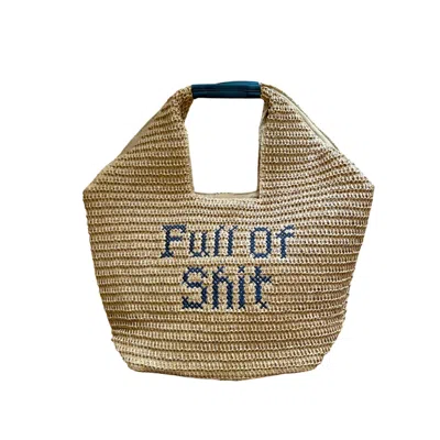 Lilly Loves Women's Brown Full Of Shit Camel Beach Bag
