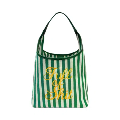 Lilly Loves Women's Green Beach Full Of Shit Bag