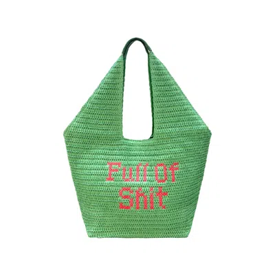 Lilly Loves Women's Green Full Of Shit Beach Bag
