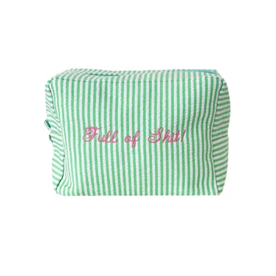 Lilly Loves Women's Green Full Of Shit Make Up Bag