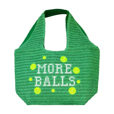 Lilly Loves Women's Green More Balls Oversized Bag