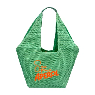Lilly Loves Women's Green Sac Pour Aperol Oversized Summer Bag