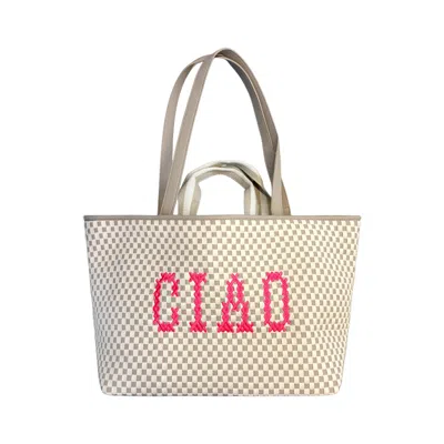 Lilly Loves Women's Grey Neon Oh La La Handbag In Grey