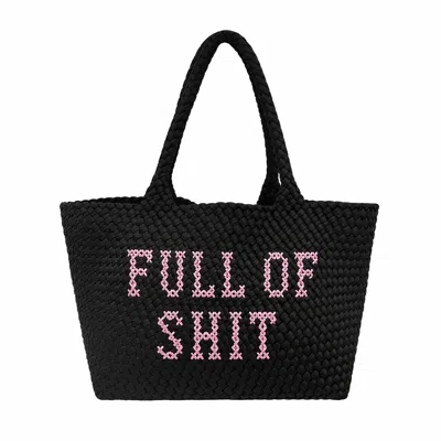 Lilly Loves Women's Large Black Full Of Shit Handbag