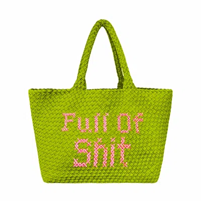 Lilly Loves Women's New Green Full Of Shit Handbag