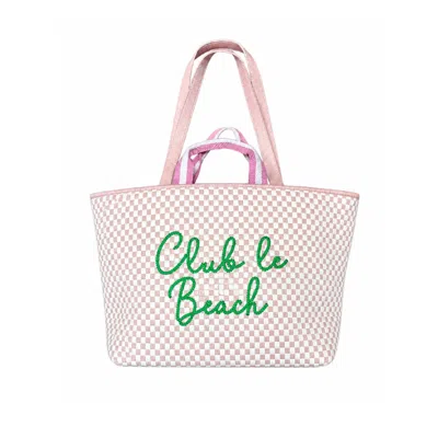 Lilly Loves Women's Pink Club Le Beach Handbag