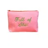 Lilly Loves Women's Pink Full Of Shit Make Up Bag