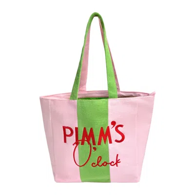 Lilly Loves Women's Pink / Green Pimms Terry Towel Bag In Multi