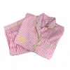 Lilly Loves Women's Pink Not Tonight Darling Embroidered Pyjamas In Pink